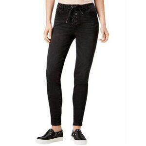 Pacsun | EUC High-Rise Lace Up Skinny Ankle Jeggings in Black Size 28